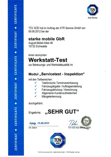 Werkstatt-Test