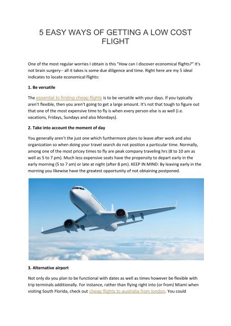 cheap one day flights