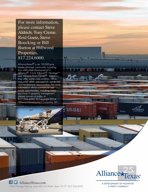 Logistics Hub Brochure - AllianceTexas
