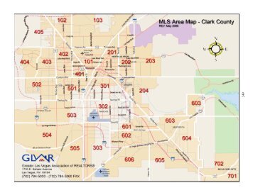 MLS Area Map - Greater Las Vegas Association of Realtors