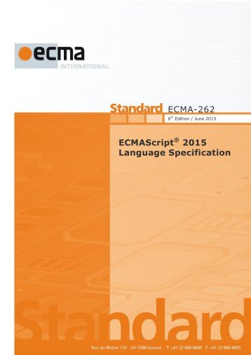 ECMAScript 2015 Language Specification
