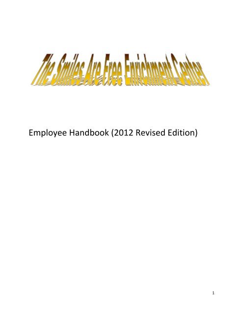 Employee Handbook (2012 Revised Edition)