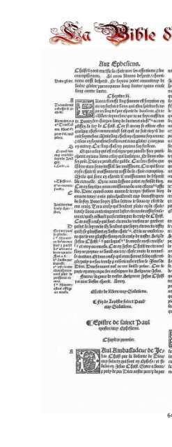 La Bible d'Olivetan 1535