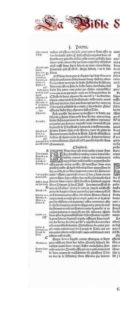 La Bible d'Olivetan 1535