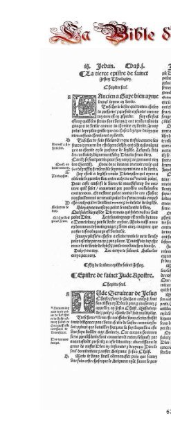 La Bible d'Olivetan 1535