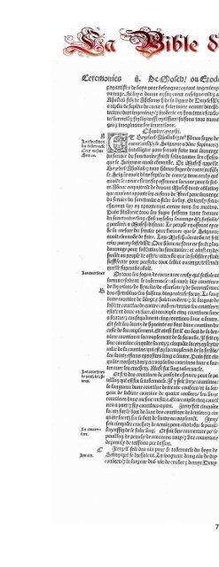 La Bible d'Olivetan 1535