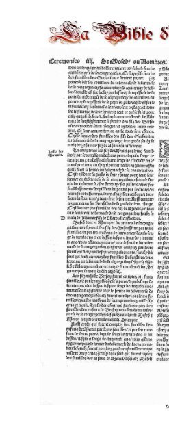 La Bible d'Olivetan 1535