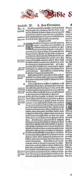 La Bible d'Olivetan 1535