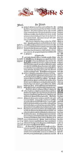 La Bible d'Olivetan 1535