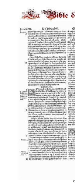 La Bible d'Olivetan 1535