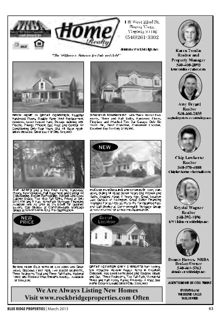 BLUE RIDGE PROPERTIES