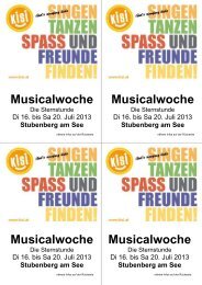 Musicalwoche Musicalwoche Musicalwoche Musicalwoche