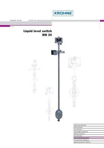 Liquid level switch BM 34