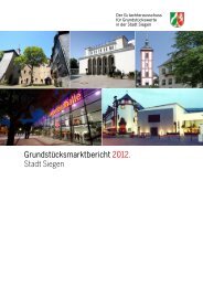 Grundstücksmarktberichtt 2012 Stadt Siegen