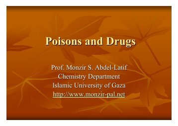 Poisons and Drugs