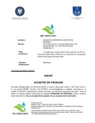 ANUNT ACHIZITIE DE PRODUSE