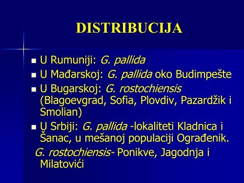 CISTOLIKE NEMATODE KROMPIRA Distribucija morfologija i suzbijanje