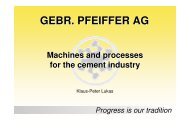 03 Machines and processes for the cement ...  - Gebr. Pfeiffer SE