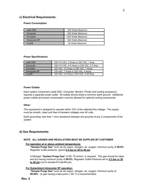 Jade DSC: Site Readiness Instructions - Perkin Elmer Life and ...