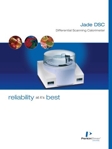 Jade DSC Differential Scanning Calorimeter - Perkin Elmer Life and ...