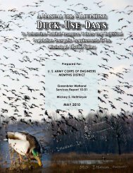 A manual for calculating duck use days to determine ... - U.S. Army