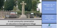 A rural community conversation on education in Donaghmore Village