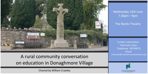 A rural community conversation on education in Donaghmore Village