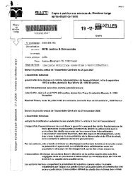 Copie a publier aux annexes du Moniteur belge - RCN Justice ...
