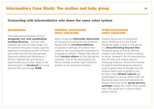 Childcare provision for parents