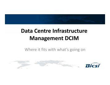 Does Data Centre Infrastructure Management (DCIM) - Bicsi