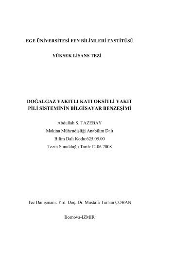 DOÄALGAZ YAKITLI KATI OKSÄ°TLÄ° YAKIT PÄ°LÄ° ... - turhancoban.com