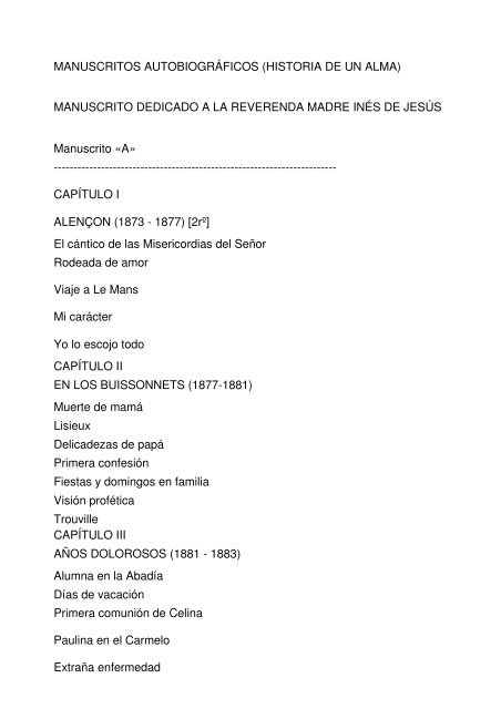 Historias De Un Alma Santa Teresita De Jesus