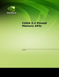 CUDA 2.2 Pinned Memory APIs