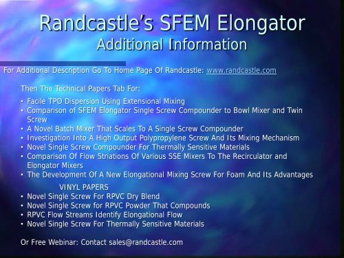 RANDCASTLE COMPOUNDING