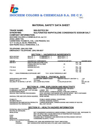 ISOCHEM COLORS & CHEMICALS S.A. DE C.V. - Shopify