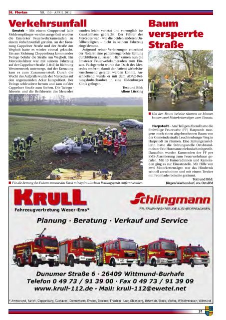 zur Ausgabe 159 - Oldenburgischer Feuerwehrverband eV