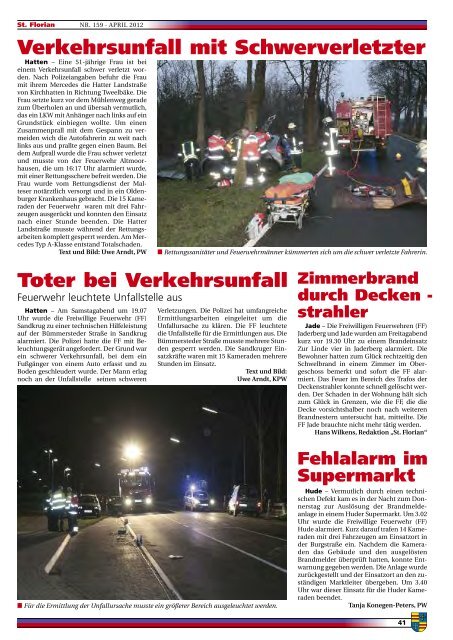 zur Ausgabe 159 - Oldenburgischer Feuerwehrverband eV