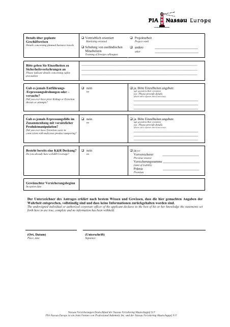 Fragebogen für Firmen - Maklerbüro Rolf Tiemann
