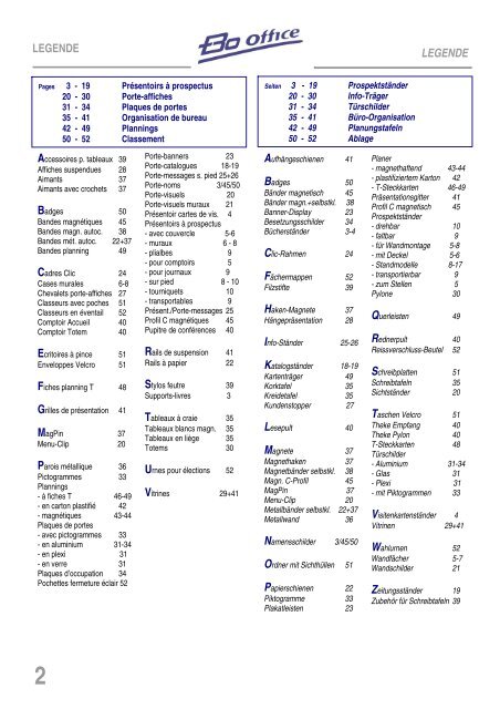 Catalogue / Katalog