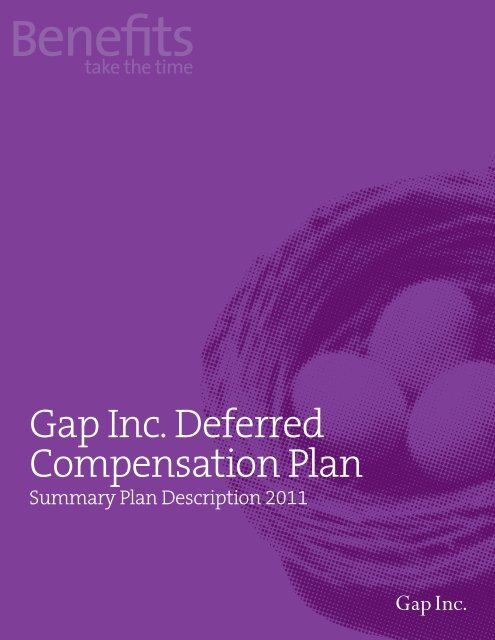 Gap best sale inc benefits