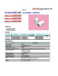 Ku-band DRO LNB NJR2784H NJR2744H NJR2754H