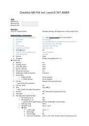 Checklist MS FSX incl Level-D 767-300ER