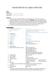 Checklist MS FSX incl Flight1 ATR72-500