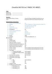 Checklist MS FSX incl PMDG 747-400(F)