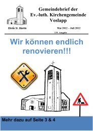 Ausgabe 119 - Mai 2012 bis Juli 2012 - Kirche am Meer, Leben ...