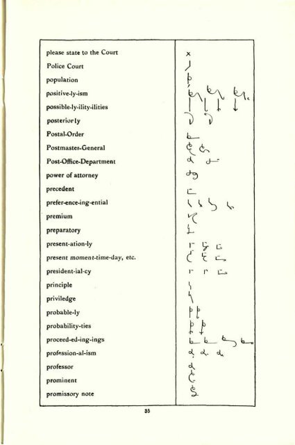 Stenographic Abbreviations