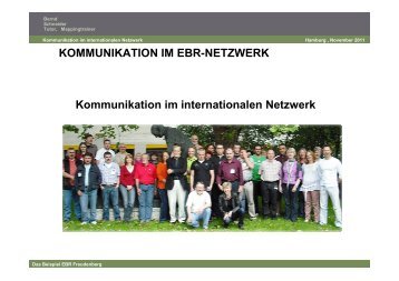 KOMMUNIKATION IM EBR-NETZWERK Der EBR ... - IG BCE - NORD