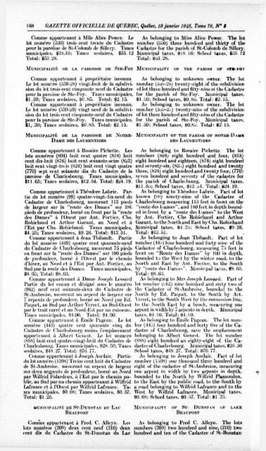 Quebec Official Gazette