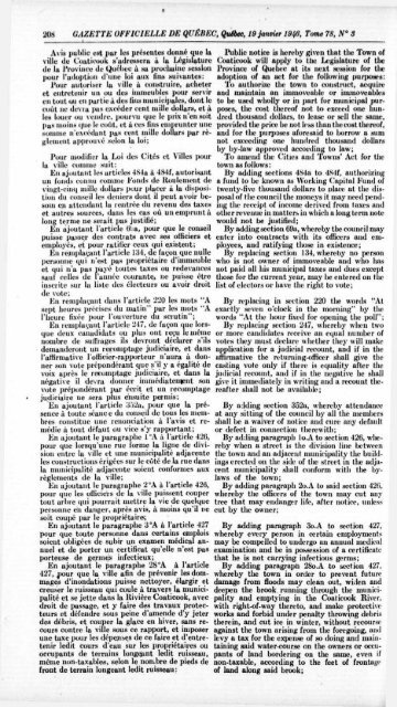 Quebec Official Gazette