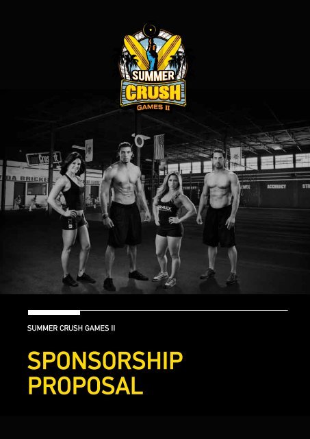 SPONSORSHIP PROPOSAL